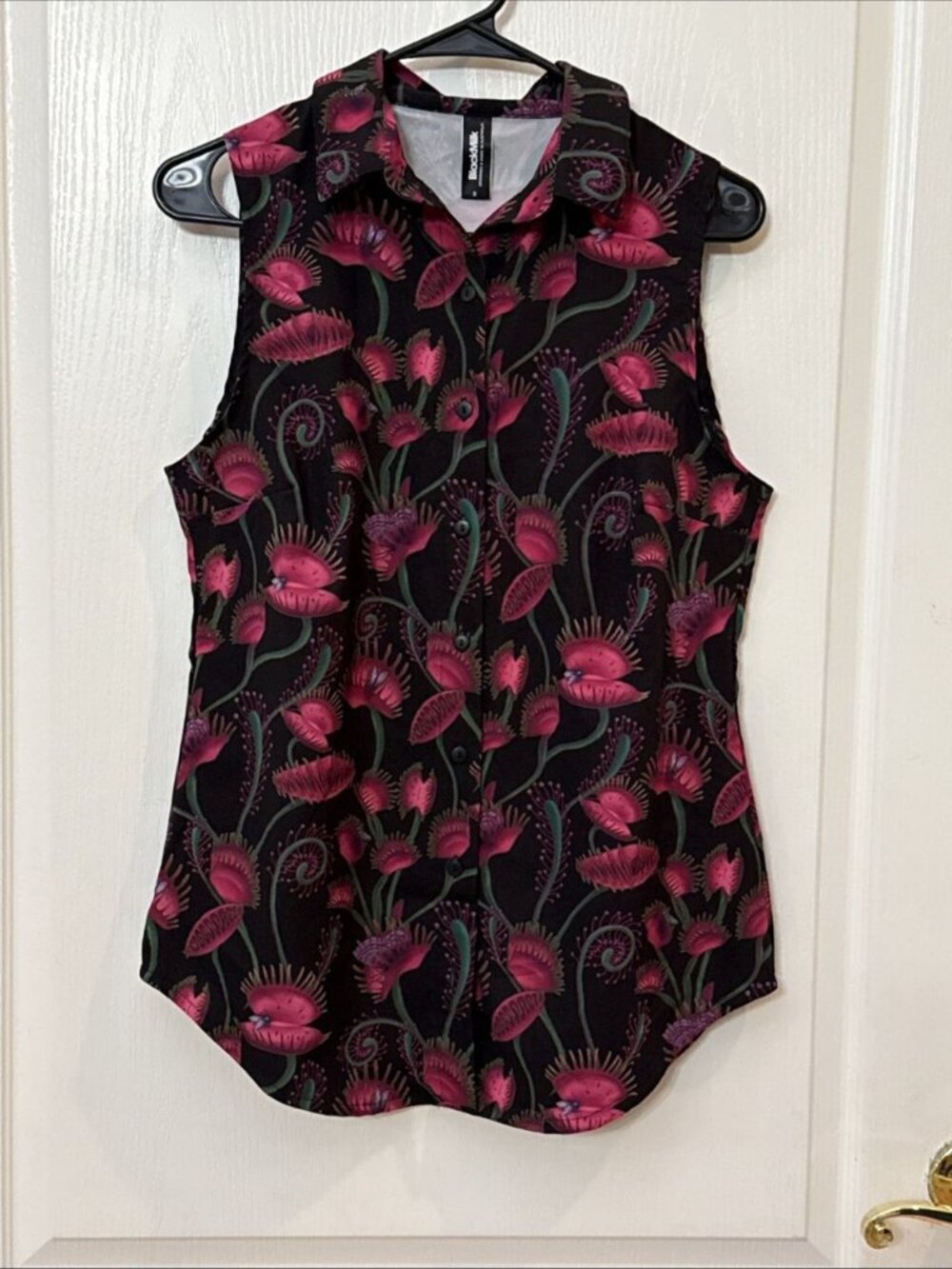 BlackMilk Sleeveless Top Size Small I Eat Flies Business Time Venus Flytrap